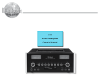 McIntosh C53 - Owners manual